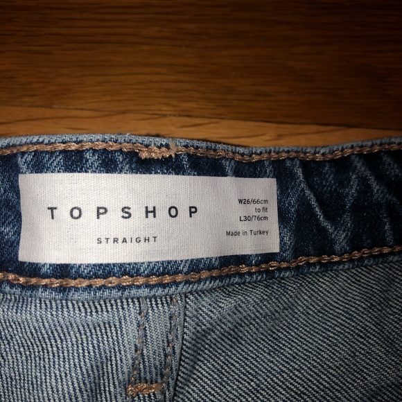 Topshop Straight Leg Jeans - Picture 6 of 7